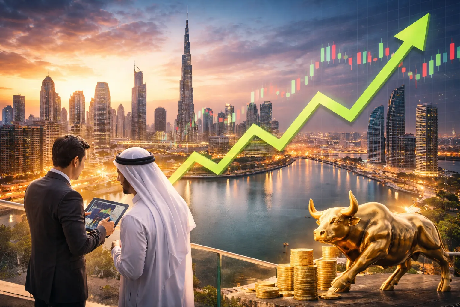 دبي في صدارة أسواق الخليج مع تقييم المستثمرين للمخاطر الإقليمية 